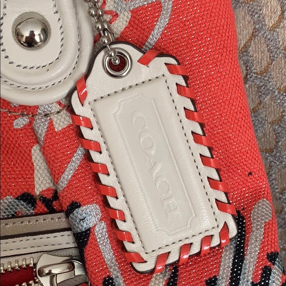 Coach like new floral bag purse - Picture 5 of 7